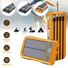 2023 Super 50000000mAh 4-USB Portable Charger Solar Power Bank for Cell Phone US