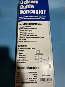 Delamu Cable Concealer Raceways 10 Pack New - Picture 1 of 3