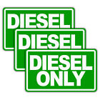 Anley 5" X 3" Diesel Only Decal 3Pcs Reflective Diesel Only Sign on Fuel Tank