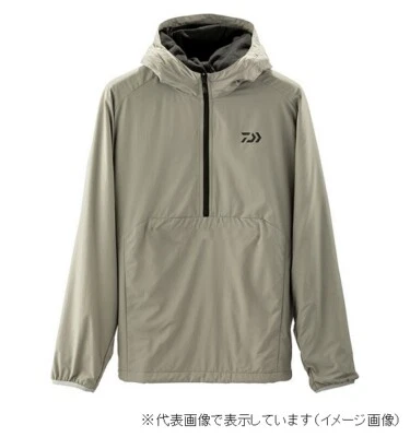 Daiwa DJ-27009 Bloque de viento luz media cremallera sudadera con capucha gris XL de pescadores elegantes Foto 1 de 2
