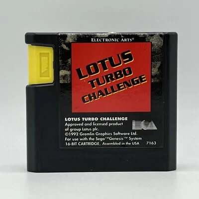 Sega Genesis Lotus Turbo Challenge Authentic Tested & Working Official 1992 - Image 1 of 4