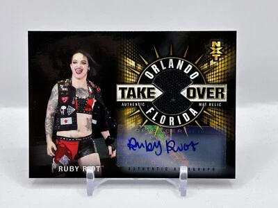 2018 Topps Road To WrestleMania Ruby Riot NXT Relic Auto Autograph 5/10 - Image 1 of 2