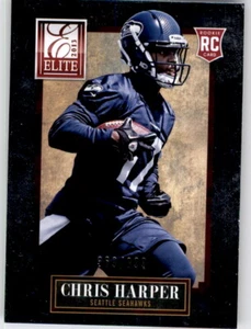 2013 Elite Silver Foil Chris Harper #d /899 Rookie RC Refractor Seahawks #113 - Picture 1 of 2