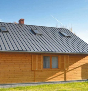 Stehfalz Dachblechplatten Paneelausf. Poly-Besch. 24 Farben-einfach verlegt - Bild 1 von 9