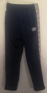Boy Umbro Navy blue sweatpants Boys Athletic Pants Joggers Sz M 8/10 - Picture 1 of 4