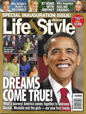 Life And Style Magazine Barack Obama Angelina Jolie Robert Pattinson Madonna - Image 1 of 4