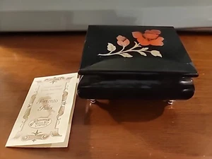 SAN FRANCISO Music Box Gift CO Hand Crafted In Sorrento Italy Inlaid Wood Works - Picture 1 of 8