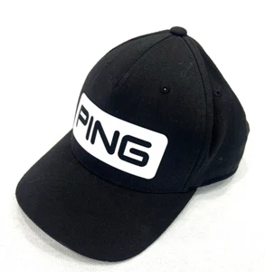 Ping Golf Mütze Kappe Herren schwarz verstellbar SnapBack Flexfit Tech 110 Logo Freizeit - Bild 1 von 6