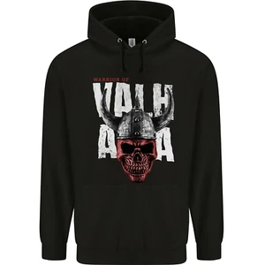 Viking Warrior Skull Valhalla Childrens Kids Hoodie - Picture 1 of 3