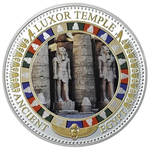 SOLOMON ISLANDS $2 2016 Silver Proof 'Ancient Egypt - Luxor Temple' - Picture 1 of 2