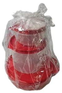 3 Tupperware Containers Red with seals 6403B - Bild 1 von 5