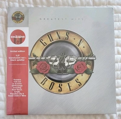 GUNS N ROSES "GREATEST HITS" (RED & BLACK SPLATTER) BRAND NEW! SEALED LP! (MINT) - Image 1 of 4