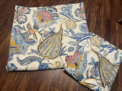 Pottery Barn Merion Palampore Duvet Cover Blue King And 2 Standard Shams - Image 1 of 4