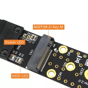 For NGFF M.2 Key AE Male to Key M Female Board Adapter Cable M2 KEY AE to NVME - Afbeelding 1 van 6