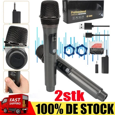 Mikrofon kabellos drahtloses Funkmikrofon Microphone Handmikrofon dynamisch DHL - Bild 1 von 4