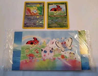 Pokémon Togepi 4/18 & Ledyba 7/18, Southern Islands, Reverse Holo LP W/Postcards - Image 1 of 4