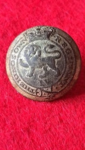British Button Military, Napoleonic Wars KINGS OWN REGIMENT Boton INGLÉS - Imagen 1 de 9