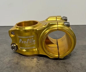 Profile Racing Helm MTB Stem w/ Titanium Bolts - Gold, 40mm - Picture 1 of 5