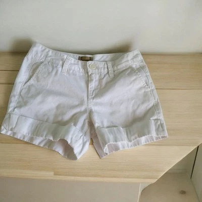 Pantalones cortos de verano Old Navy tiro medio cargo puños blancos de algodón talla 0 Foto 1 de 4