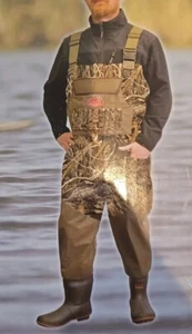 *NWT*Mossy Oak Men's Shadow Grass Habitat Camo Waterfowl Bootfoot Wader Size 10 - Picture 1 of 3