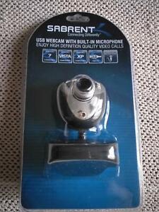 Sabrent SBT-WCCK Web Cam w/Built-In Microphone! BRAND NEW! NEVER USED! SEALED!