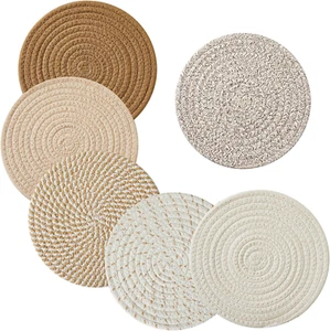 8" Trivets for Dishes, Pots and Pans, 6 Pack Heat Resistant Hot Pads, Pot Holder - Picture 1 of 12