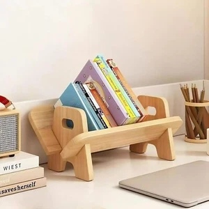 Bookcase, Desktop Organizer Rack, Office Desk Storage Shelf, Bookshelve, Desktop - Picture 1 of 4