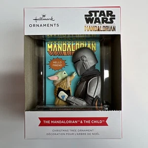 Hallmark Star Wars The Mandalorian & The Child Christmas Ornament New - Picture 1 of 4