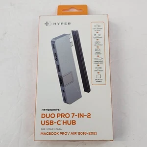 Hyper - DUO PRO 7-in-2 USB-C Hub for macbook pro / Air 2016-2021 - Picture 1 of 2