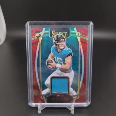 2021 Trevor Lawrence Select Football Red Prizm Rookie RC Patch RSW-TLR 🔥🔥 - Image 1 of 2