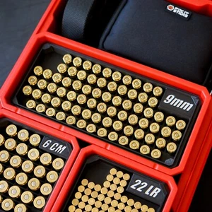 Ammo Bin For Milwaukee Packout 9mm | Deep Rectangle 9 mm Caliber Storage Can - Picture 1 of 4