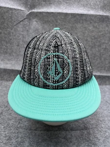 Volcom Hat Cap Snap Back Adult One Size Blue Geometric Polyester Trucker Skate - Picture 1 of 12