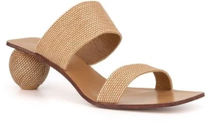 Torgeis Yara Orb Kitten Heel Double Strap Sandal Slides 8 STORE DISPLAY - Picture 1 of 5
