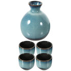 Keramikflasche fr Sigkeiten und Sake in traditionellem japanischem Design