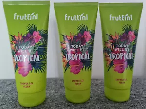 3 x 200 ml Fruttini Duschgel TROPICAL vegan showergel exotischer Duft tropisch - Bild 1 von 3