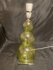 Table Lamp From Next, Beautiful Design Green Glass Balls With Chrome Base