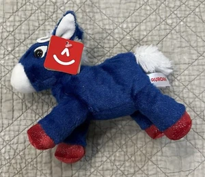 Aurora blau rot weiß Esel Pferd Sitzsack Plüsch Pony 6 Zoll Stofftier Spielzeug - Bild 1 von 13