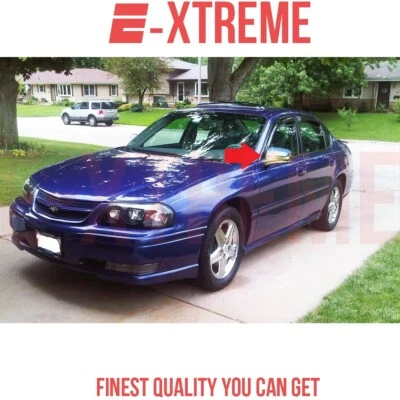 PARA CHEVY 2002 03 04 2005 IMPALA CUBIERTA ESPEJO CROMADA COMPLETA Foto 1 de 2