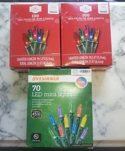 270 Count 60'ft Multicolor Christmas Holiday Lights Green Wire Indoor/Outdoor - Picture 1 of 5