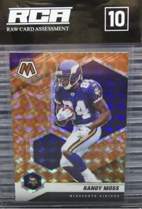 2021 Panini Mosaic - Mosaic Reactive Orange Prizm #130 - Randy Moss RCA Gem 10 - Picture 1 of 2