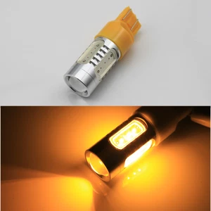 2x Birne W21W 7443/7440 T20 WY21W LED 11W 12 SMD Lampe Blinker Gelb/Orange 12V - Bild 1 von 4