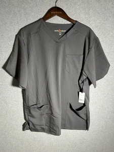 Blusa Médica Lista para Trabajar Unisex Flexibilidad Mediana Peltre Poliéster/Rayón/Spandex - Imagen 1 de 10