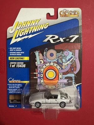 Johnny Lightning Classic Gold Collection 1981 MAZDA RX-7 WHITE LIGHTNING Chase Foto 1 de 4