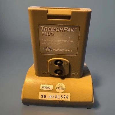 Performance TremorPak Plus N64 Rumble Pack w/ Base – Missing Door – Untested - Image 1 of 4