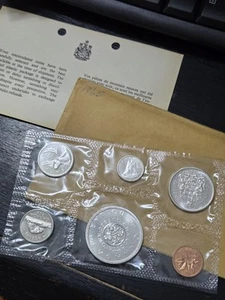 1965 Canada Silver Proof Set 6 Coins RCM Original Cello Royal Canadian Mint - Picture 1 of 3