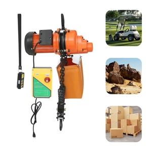 1100LB Electric Chain Hoist 3m Lifting Hoist Crane Wired/Wireless Remote Control - Picture 1 of 17