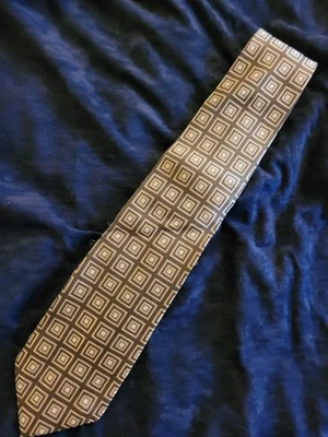 Corbata Paul Fredrick 100% Seda GRIS GEOMÉTRICA ~ ¡Hecha a Mano! Foto 1 de 4