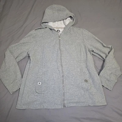 Женский повседневный свитер с капюшоном на молнии Charter Club размер XL серый 95% хлопок - Изображение 1 из 4