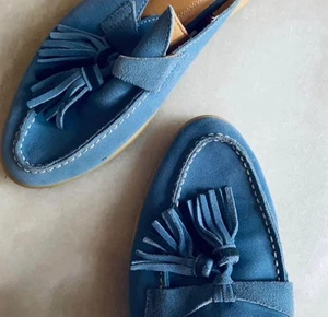 Hush Puppies Blue Mule Size 7 - Picture 1 of 4