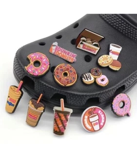 Dunkin Donuts Croc Shoe Charms 11 PCs - Picture 1 of 3